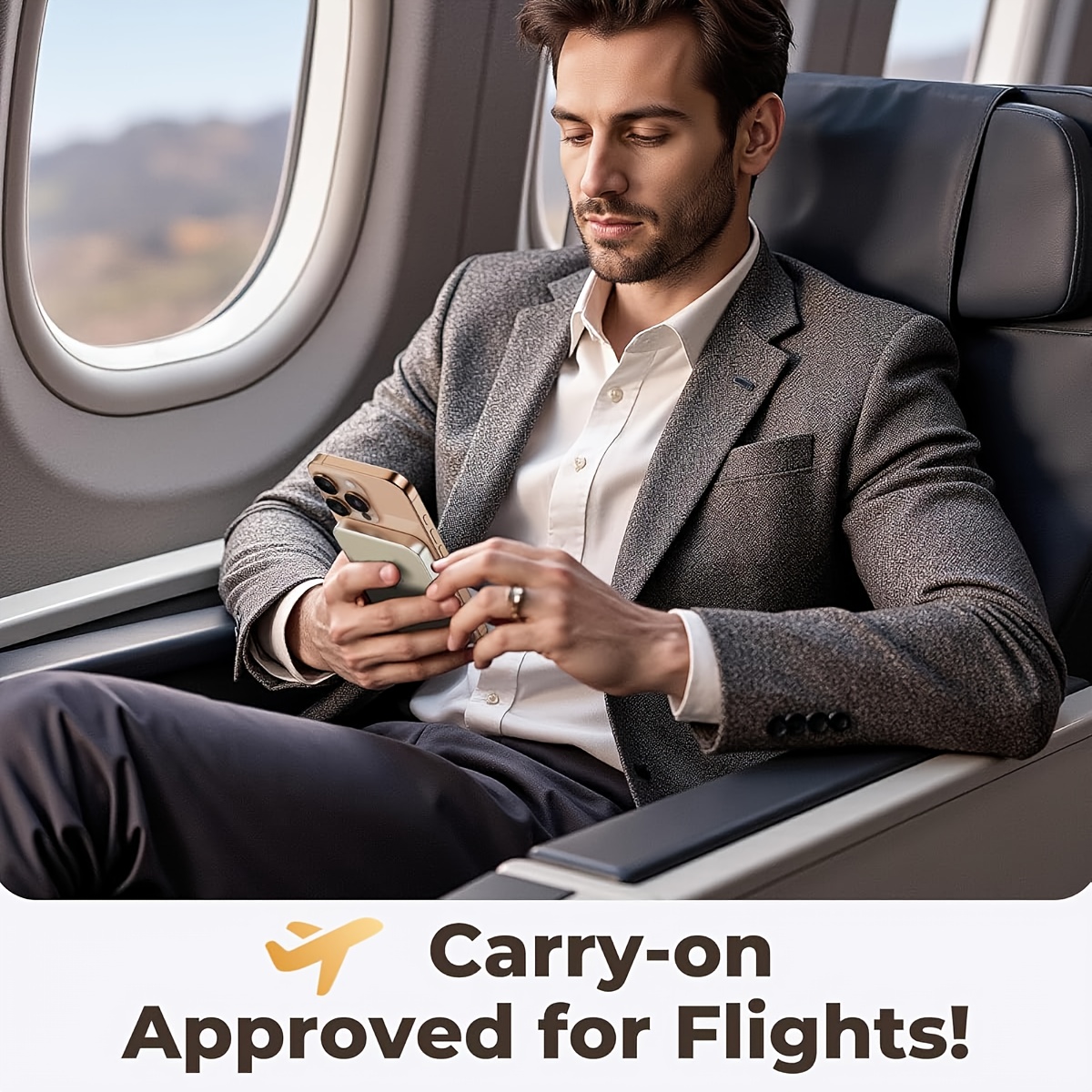 بطارية خارجية لاسلكية مغناطيسية بسعة 10000 مللي أمبير، بنك طاقة شحن سريع 20 واط USB C بطارية محمولة متوافقة مع الكابلات المتكاملة بنك طاقة USB C 2، 4 أمبير شحن سريع محمول مع شاحن محمول لهواتف for iphone 15/14/13/12/Pro/Max/Mini - الصورة 4