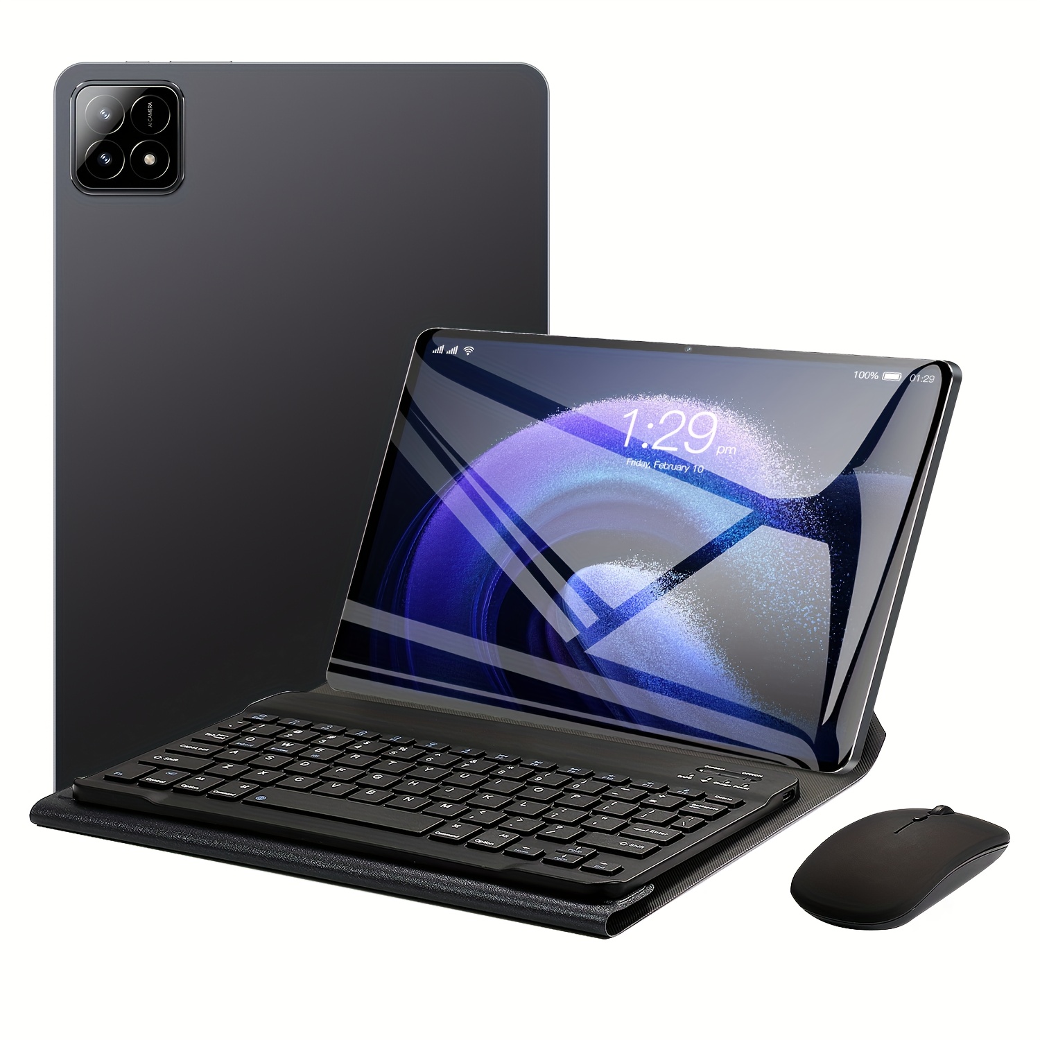 جهاز لوحي أندرويد 13 مقاس 10.1 بوصة مع معالج Snapdragon 888، ذاكرة وصول عشوائي 8 جيجابايت/ذاكرة تخزين 128 جيجابايت، بطارية 6800 مللي أمبير، واي فاي 5G، كاميرا مزدوجة (16 ميجابكسل + 32 ميجابكسل)، صوت رباعي، منفذ SIM وسريع - للألعاب والفيديو، جهاز لوحي للكمبيوتر - الصورة 8