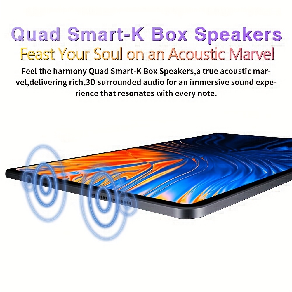 جهاز لوحي أندرويد 13 مقاس 10.1 بوصة مع معالج Snapdragon 888، ذاكرة وصول عشوائي 8 جيجابايت/ذاكرة تخزين 128 جيجابايت، بطارية 6800 مللي أمبير، واي فاي 5G، كاميرا مزدوجة (16 ميجابكسل + 32 ميجابكسل)، صوت رباعي، منفذ SIM وسريع - للألعاب والفيديو، جهاز لوحي للكمبيوتر - الصورة 4