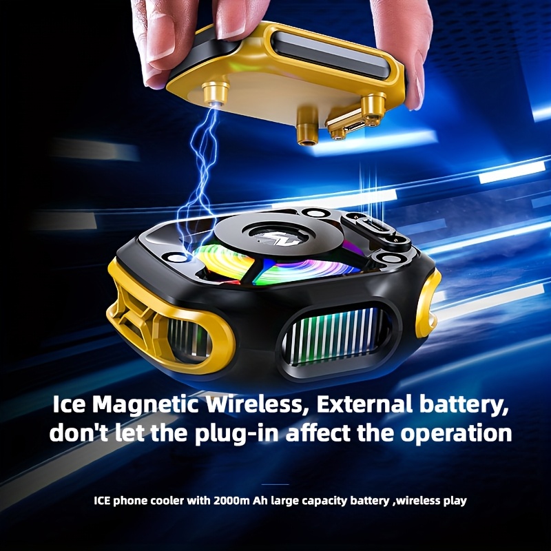 جهاز تبريد جديد للهاتف المحمول من MEMO CX12 2025، يتميز بشاشة رقمية ساطعة، يمكنه أيضًا العمل كبطارية خارجية للهاتف. - الصورة 4