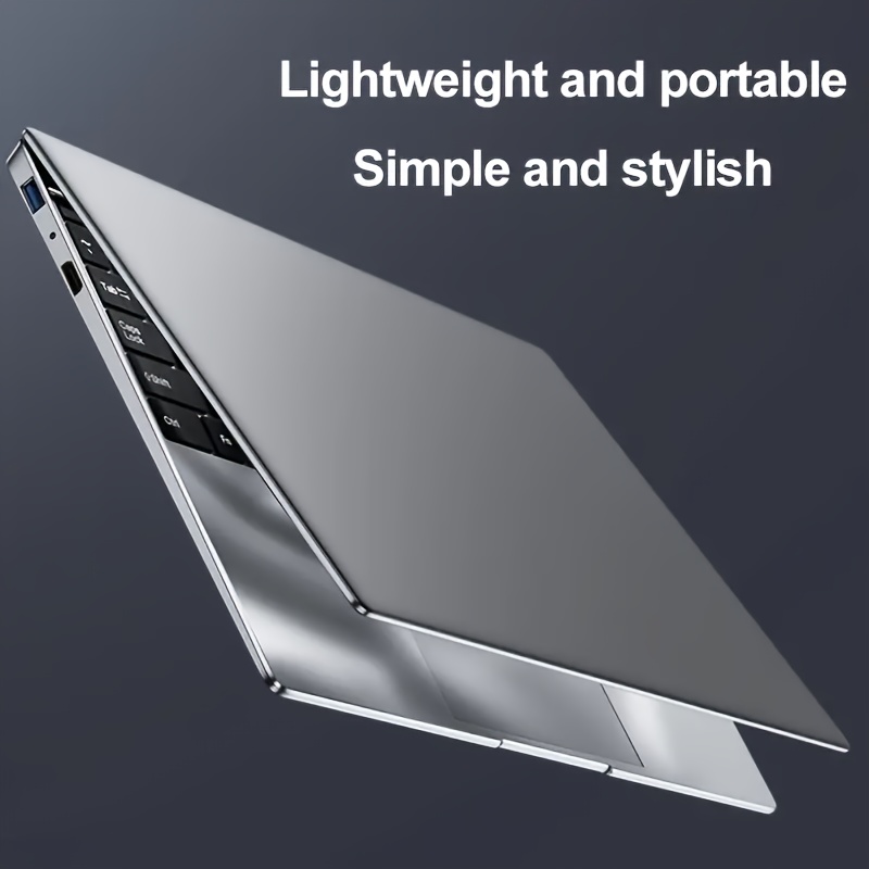 جهاز كمبيوتر محمول فائق النحافة 15.6 بوصة من MetalStyle | الجيل الثاني N95 (حتى 2.9 جيجا هرتز) | 16 جيجابايت + 1 تيرابايت | لوحة مفاتيح بصمة الإصبع 1920x1080 IPS FHD | مكبرات صوت ستيريو رباعية | هدايا مفاجئة للأصدقاء والعائلة في الحياة اليومية | يشمل محول | عمر بطارية لمدة ثماني ساعات، جهاز محمول، تصميم أنيق، بناء متين، شاشة عالية الدقة، لعشاق التكنولوجيا - الصورة 2