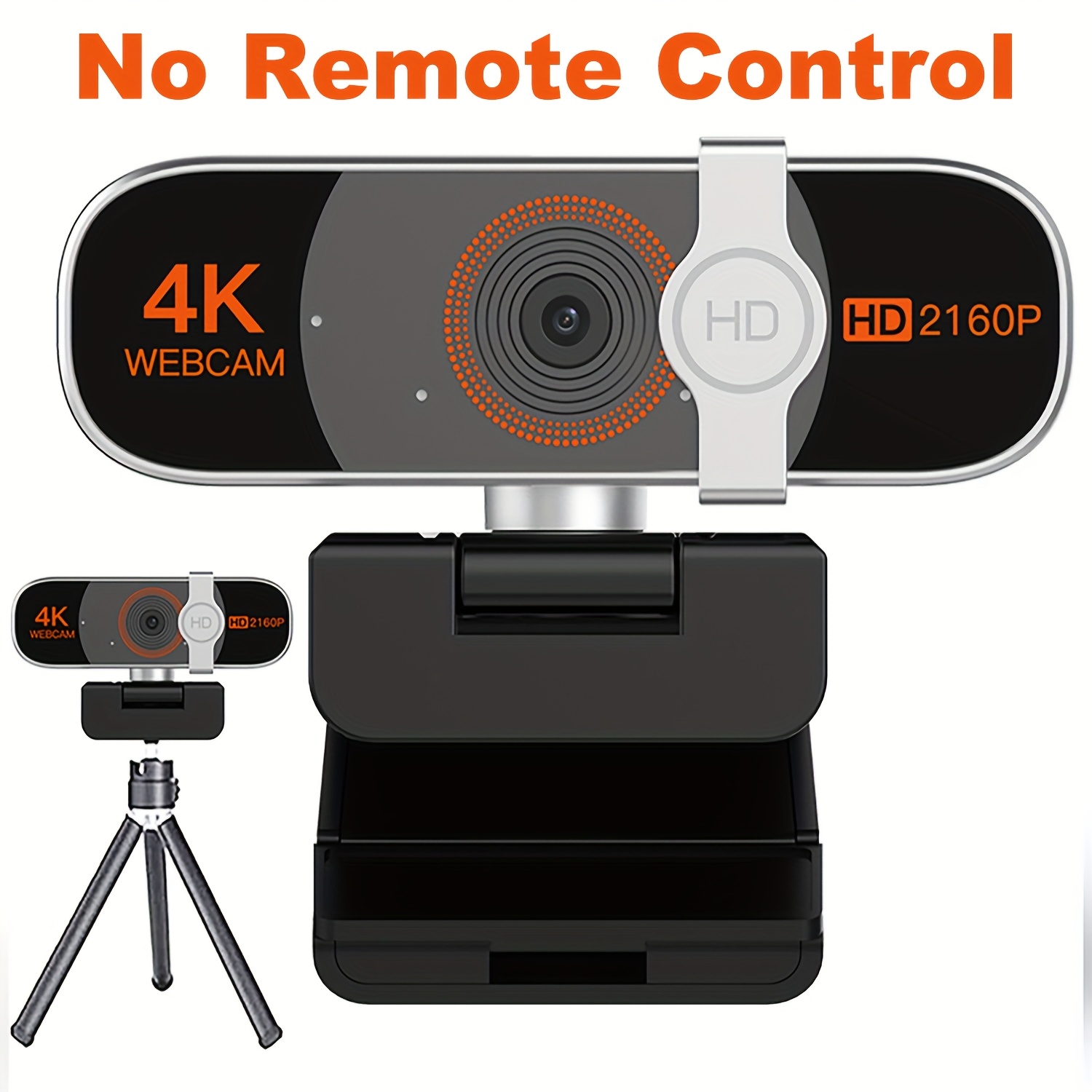 كاميرا ويب 4K للكمبيوتر مع تكبير تلقائي، تحكم عن بعد، غطاء خصوصية، توازن الأبيض، ميكروفون مدمج، كاميرا ويب تعمل بالطاقة عبر USB للكمبيوتر المحمول/المكتبي، مكالمات فيديو وتحديدات، كاميرا ويب للكمبيوتر، كاميرا فيديو للمكتب، تصميم أنيق، إكسسوار حديث، بناء متين - الصورة 6