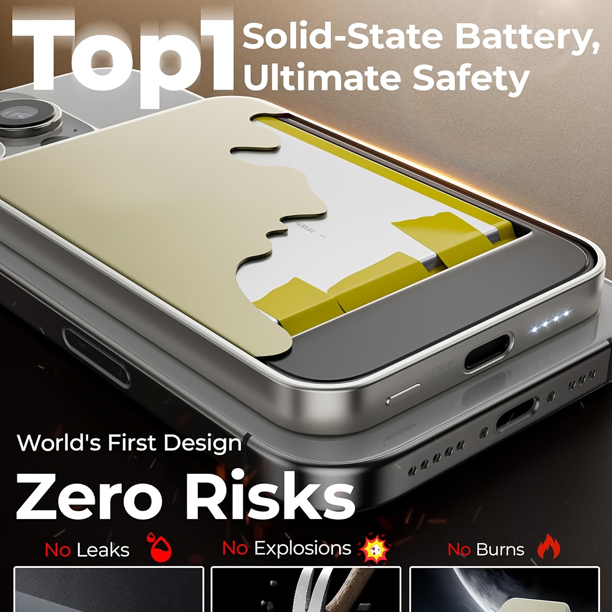 بطارية خارجية لاسلكية مغناطيسية بسعة 10000 مللي أمبير، بنك طاقة شحن سريع 20 واط USB C بطارية محمولة متوافقة مع الكابلات المتكاملة بنك طاقة USB C 2، 4 أمبير شحن سريع محمول مع شاحن محمول لهواتف for iphone 15/14/13/12/Pro/Max/Mini - الصورة 6