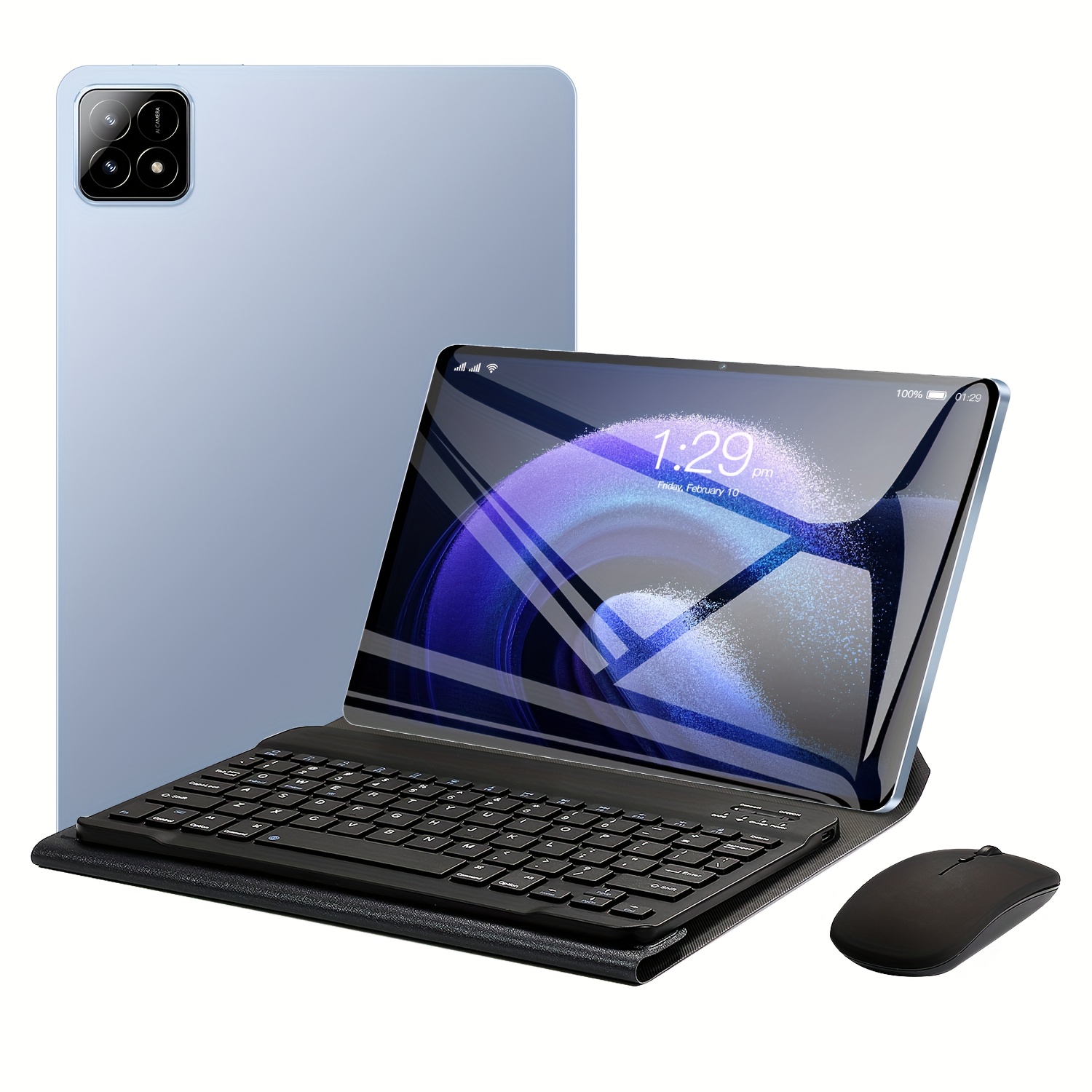 جهاز لوحي أندرويد 13 مقاس 10.1 بوصة مع معالج Snapdragon 888، ذاكرة وصول عشوائي 8 جيجابايت/ذاكرة تخزين 128 جيجابايت، بطارية 6800 مللي أمبير، واي فاي 5G، كاميرا مزدوجة (16 ميجابكسل + 32 ميجابكسل)، صوت رباعي، منفذ SIM وسريع - للألعاب والفيديو، جهاز لوحي للكمبيوتر - الصورة 6