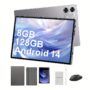 جهاز لوحي 10.1 بوصة 14 5G/4G LTE، ذاكرة وصول عشوائي 8 جيجابايت، سعة تخزين 128 جيجابايت، بطارية 6800 مللي أمبير، شريحتين، قلم ستايلس، متوافق مع لوحة المفاتيح والماوس، شاشة AMOLED عالية الدقة، سريع، جهاز لوحي لـ s & (حزمة هدايا)