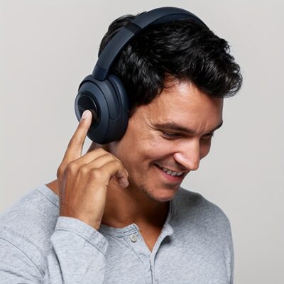سماعات أذن لاسلكية Cleer Alpha Deep Active Noise Cancelling | وحدة محرك بدون قلب مقاس 40 مم | جودة صوت عالية الجودة ومتوافقة مع ميزانية الضوضاء | صوت لاسلكي حقيقي عالي الدقة وعالٍ الجودة | عمر بطارية طويل جدًا 35 ساعة و مكالمات واضحة مع ميكروفون مزدوج | مصممة لأجهزة for iphone و Android | مريحة ومريحة | مناسبة للرياضة والأعمال والألعاب
