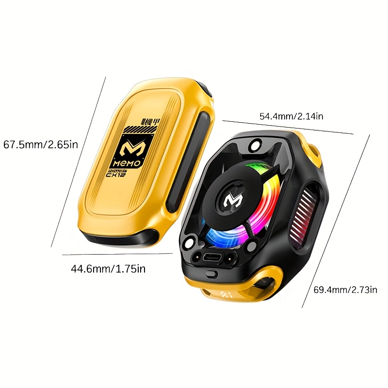 جهاز تبريد جديد للهاتف المحمول من MEMO CX12 2025، يتميز بشاشة رقمية ساطعة، يمكنه أيضًا العمل كبطارية خارجية للهاتف. - الصورة 2