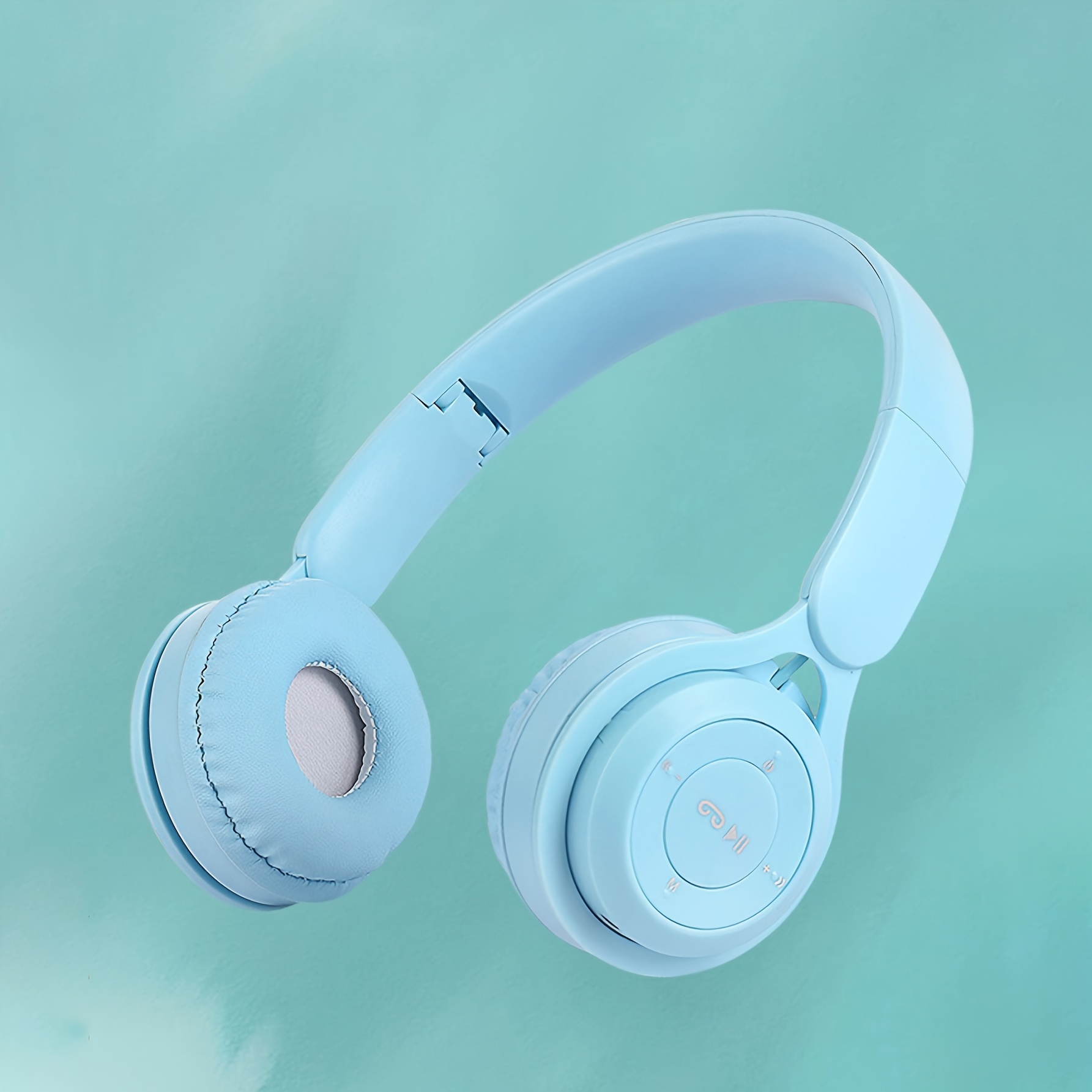 سماعة رأس لاسلكية فوق الأذن، زمن تشغيل 20 ساعة، سماعة مريحة وقابلة للطي للسفر، المنزل، المكتب، للأطفال والمراهقين والبالغين والنساء. - الصورة 9