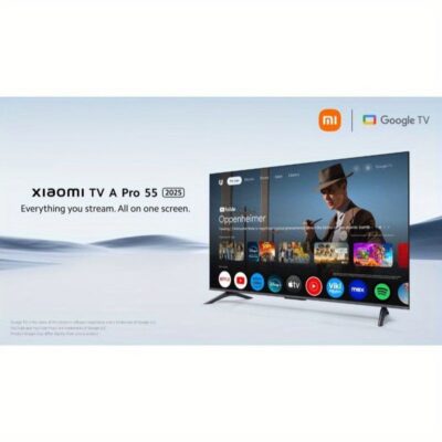 شاشة تلفزيون شاومي TV A Pro 55 بوصة 2025 | جوجل تي في | QLED | شاشة 4K | صوت دولبي، DTS-X، و DTS Virtual:X | تصميم معدني فاخر | جهاز تحكم عن بعد لاسلكي بزاوية 360 درجة