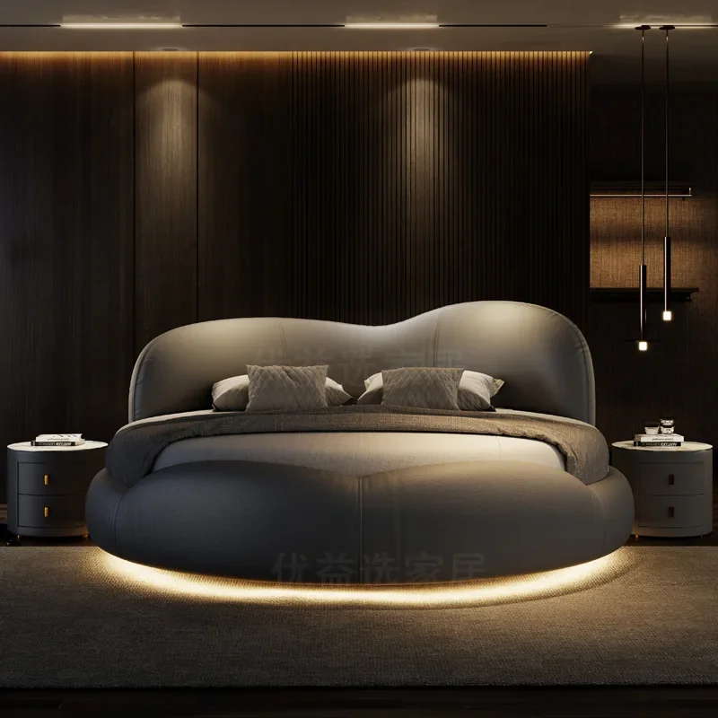 سرير بناتي بتصميم مزدوج فاخر لغرفة نوم الأطفال، إطار بسيط، سرير أوروبي من حصير التاتامي، أثاث خارجي خشبي إسكندنافي - الصورة 2