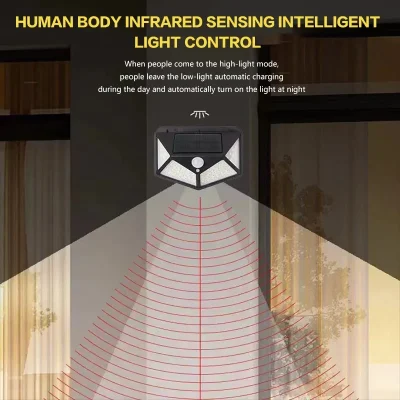 مصباح استشعار لجسم الإنسان LED مقاوم للماء ، مصباح جداري شمسي ، إضاءة خارجية ، حديقة ، سياج ، شارع ، شارع ، منزل ، ساخن ، مقاوم للماء