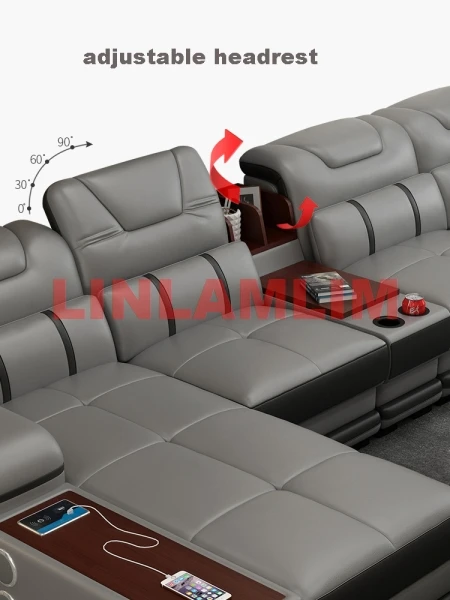 أريكة جلدية أصلية كاما الجلود الأريكة الكبيرة الأرائك أريكة نوم مجموعة أثاث غرفة المعيشة الأرائك الحديثة الفقرة سالا الاقسام أريكة - الصورة 4