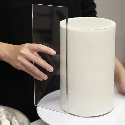 مكشطة كريم أكريليك شفافة ، صنع الكعك ، أداة الخبز ، أدوات تزيين الكعك ، أدوات المطبخ