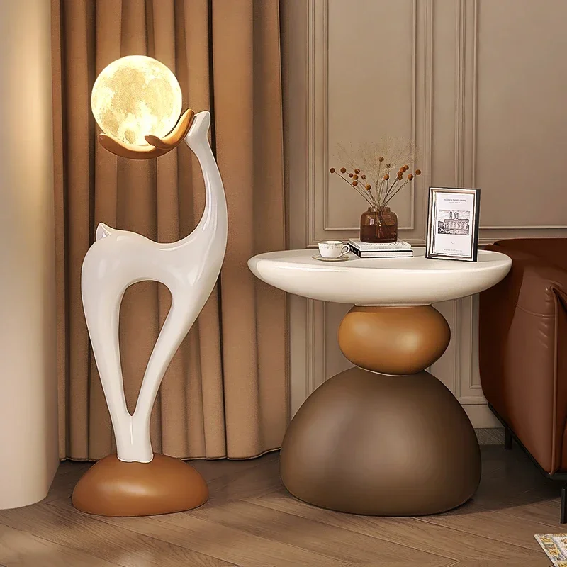 منضدة صغيرة مبتكرة، بديل أثاث كرتوني حديث، منظم عتيق فاخر خفيف لغرف النوم - الصورة 3