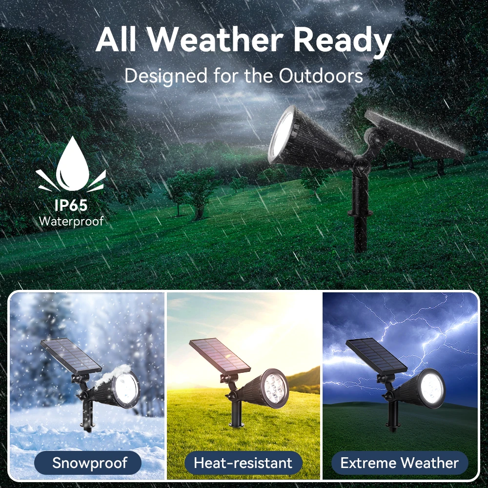 أضواء الشمسية في الهواء الطلق حديقة المنزل فناء الممشى الحديقة إضاءة مقاومة للماء مصباح للطاقة الشمسية الأضواء زينة الطاقة ساحة فانوس الإضاءة - الصورة 4