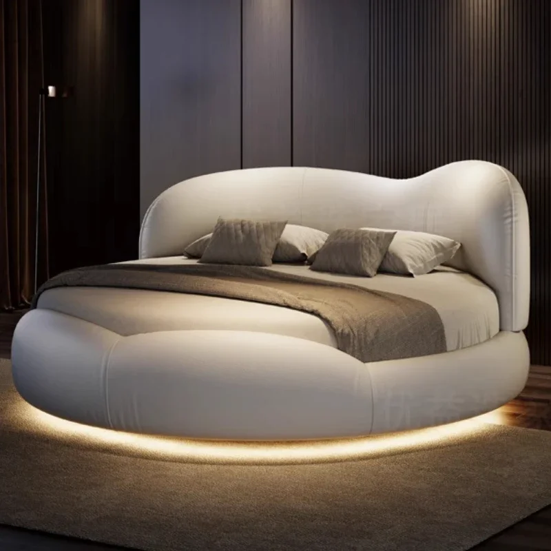 سرير بناتي بتصميم مزدوج فاخر لغرفة نوم الأطفال، إطار بسيط، سرير أوروبي من حصير التاتامي، أثاث خارجي خشبي إسكندنافي - الصورة 6